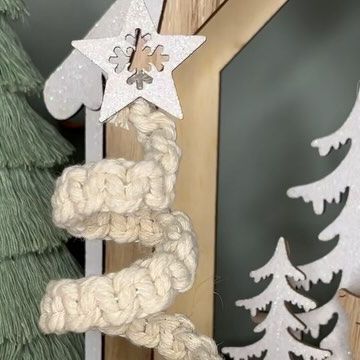 Caroline Fleming on Instagram: "Macrame Christmas Tree 🎄 I used 1.5 aluminium craft wire and 3mm cotton cord to make this very simple macrame Christmas Tree #macramechristmasdecor #macramechristmasornament #macramechristmasdecoration #macrametutorials" Macarena Christmas Tree, Macrame Trees Christmas, Macrame Tree Topper, Macrame Trees, Macrame Christmas Trees, Caroline Fleming, Christmas Tree Yarn, Spiral Christmas Tree, Macrame Tree