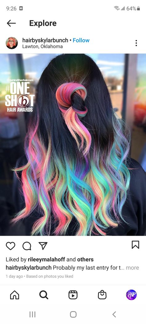 Rainbow Balayage, Balayage Hairstyles, Pulp Riot Hair, Shot Hair Styles, Rainbow Hair, Bed Head, Dream Hair, My Dream, Balayage Hair