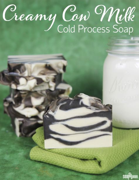 Milk Soap Recipe, Cow's Milk, Soap Queen, Săpunuri Handmade, Cold Process Soap Recipes, Soap Tutorial, Soap Making Recipes, Cow Milk, Homemade Soap Recipes