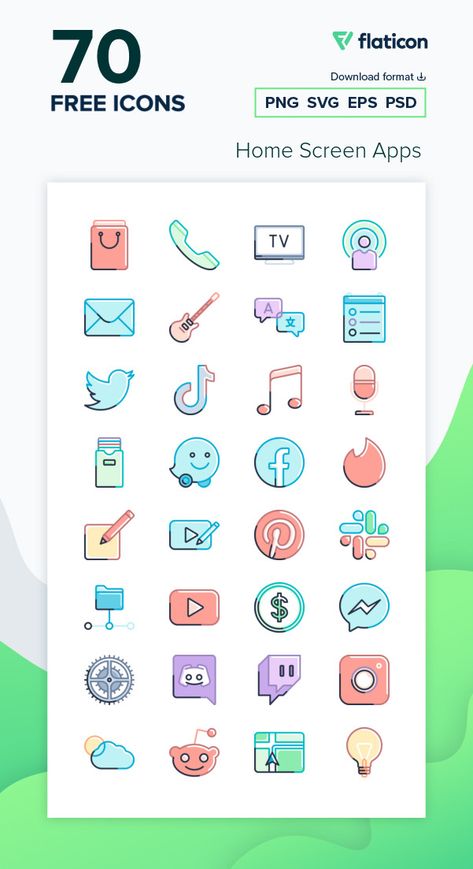 Download now this free icon pack from Flaticon, the largest database of free vector icons #flaticon #icon #ios14 #ui #ios Iphone Icons Free, Phone App Icon Aesthetic, All Apps Icon, Iphone Icon Packs, Icons Phone, Instagram Sticker, Sticker App, Free Icons Png, Color Icons