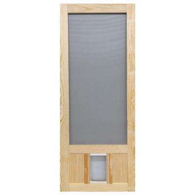 Screen Tight - Exterior Doors - Doors & Windows - The Home Depot Screen Porch Ideas, Pet Screen Door, Screen Door Hardware, Doggie Door, Retractable Screen Door, Wood Screen Door, Wooden Screen Door, Dog Doors, Wood Hinges