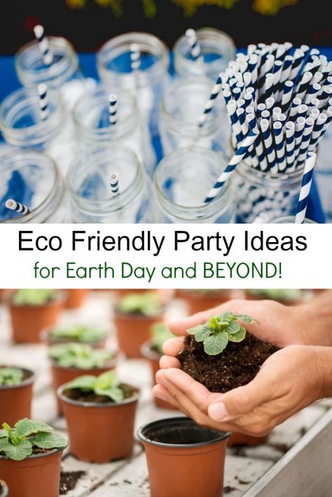 Eco Friendly Party Ideas for Earth Day and BEYOND Sustainable Party Decorations, Natural Party Decorations, Eco Friendly Birthday Party, Eco Friendly Party, Sustainable Holiday, Natural Cleaning Products Diy, Nature Party, Eco Friendly Building, Eco Friendly Kids