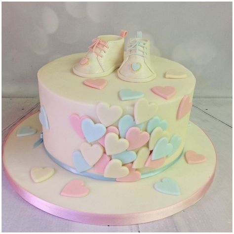 Valentines Gender Reveal, Baby Shower Cake Designs, Pregnancy Gender Reveal, Gender Reveal Party Theme, Baby Gender Reveal Party, Gender Reveal Cake, Baby Themes, Baby Gender Reveal, Girl Cake