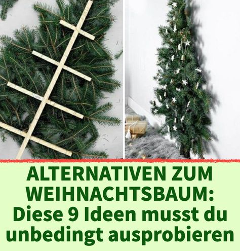 9 geniale Weihnachtsbaum-Alternativen zum Selberbasteln. Alternativen zum Weihnachtsbaum: 9 DIY-Ideen. Alternativen zum Weihnachtsbaum: Diese 9 Ideen musst du unbedingt ausprobieren. Der klassische Weihnachtsbaum ist vielen Menschen zu teuer oder nicht nachhaltig genug. Hier findest du deshalb 9 Alternativen zum Weihnachtsbaum, die du selbst basteln kannst. Diy Christmas Tree Alternative, Alternative Christmas Tree, Diy Christmas Tree, Yule, Suncatchers, Christmas Fun, Advent, Diy And Crafts, Christmas Diy