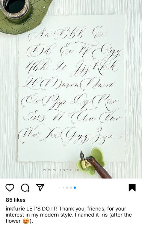 Font Reference, Calligraphy Flourishing, Modern Calligraphy Alphabet, Calligraphy Printables, Flourish Calligraphy, Calligraphy Fonts Alphabet, Fancy Writing, Calligraphy Lessons, Copperplate Calligraphy