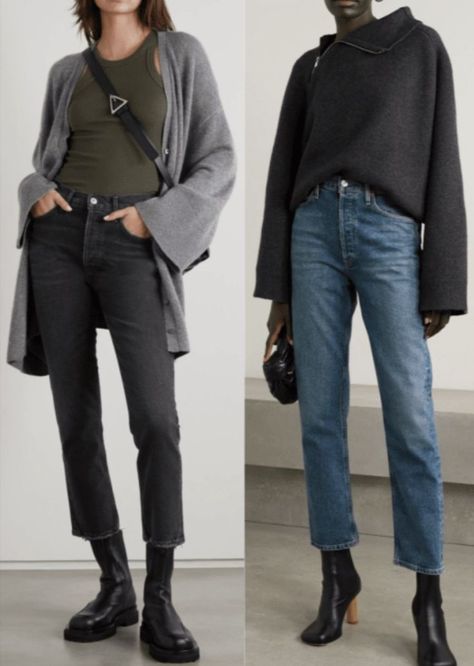 how to wear straight leg jeans, office outfit ideas and what shoes to wear with straight leg jeans in 2022 Straight Cropped Jeans Outfit, Jeans Shoes Outfit, Style Straight Leg Jeans, Cropped Jeans Outfit, Straight Leg Jeans Outfits, 2022 Style, Denim Outfits, Straight Crop Jeans, Straight Leg Denim