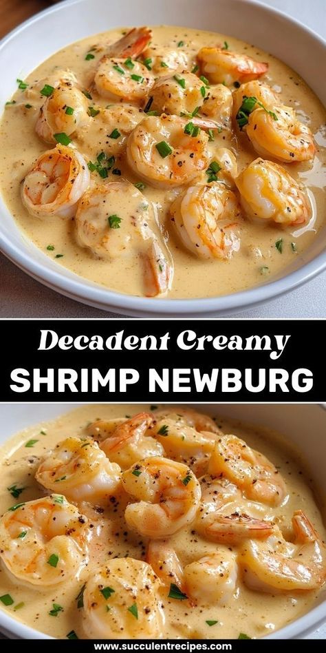 Shrimp Dishes Recipes, Shrimp Newburg, Decadent Dinner, Buttery Shrimp, Cooked Shrimp Recipes, Spicy Shrimp Tacos, Creamy Shrimp Pasta, Seafood Dish Recipes, Environmentally Friendly Living