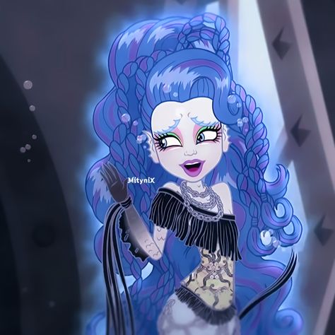 Monster High Sea Monsters, Sirena Von Boo Icon, Monster High Sirena Von Boo, Sirena Von Boo, Monster High Icon, Monster High Makeup, High Pfp, High Characters, Monster High Custom