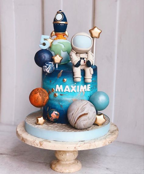 Astronaut Theme, Rocket Cake, Planet Cake, Galaxy Party, Galaxy Cake, Astronaut Party, Astronaut Birthday, Space Theme Party, Second Birthday Ideas