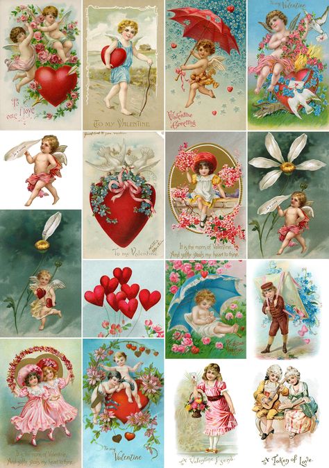 Vintage valentines decorations