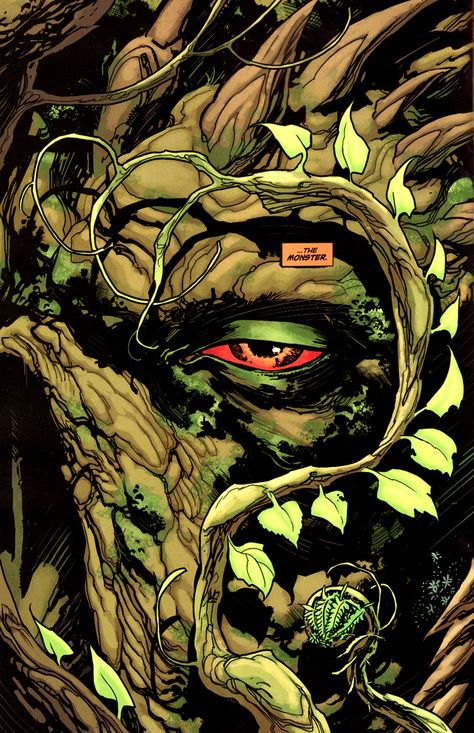 Swamp Thing by Yanick Paquette Swamp Thing Dc Comics, Culture Aesthetic, Swamp Thing, Justice League Dark, Arte Dc Comics, New 52, Black Lagoon, Dc Characters, Arte Fantasy