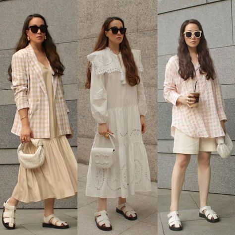 White Fisherman Sandals Outfit, Fisherman Sandals Outfit, Outfit Korean, Fisherman Sandals, Sandals Outfit, Japan Fashion, Wardrobe Style, White Outfits, Winter Fashion Outfits