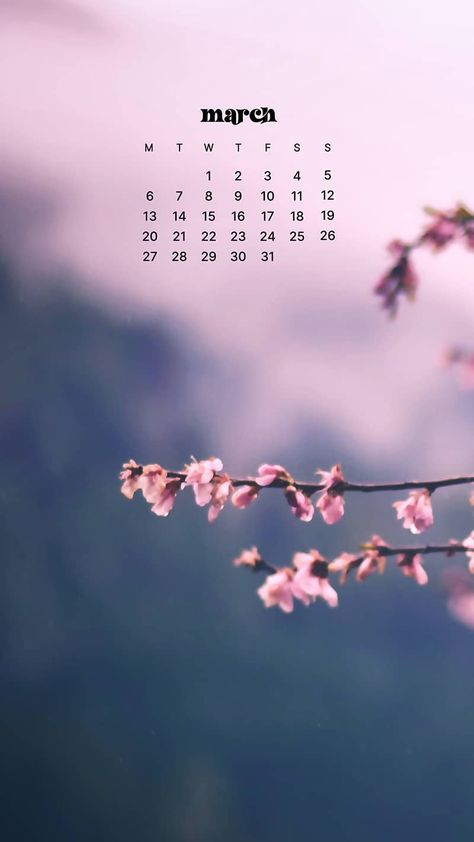 March 2023 wallpapers – 55 FREEBIES for desktop & phones! March 2023 Calendar Wallpaper, March Calendar Wallpaper, March Wallpapers, March Decor, Coastal Background, March Wallpaper, Month Wallpaper, Monthly Wallpapers, Purple Ipad