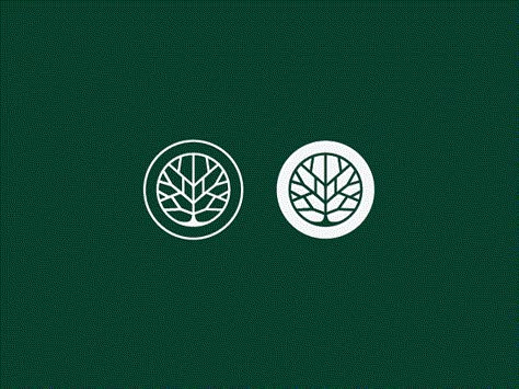 Tree Icon RIP by Anna Kate Bryan Tree Icon Logo, Tree Icons, Kate Bryan, Tree Logo Design, Tree Icon, Tree Logos, Logo Design Typography, Cafe Logo, Natural Logo