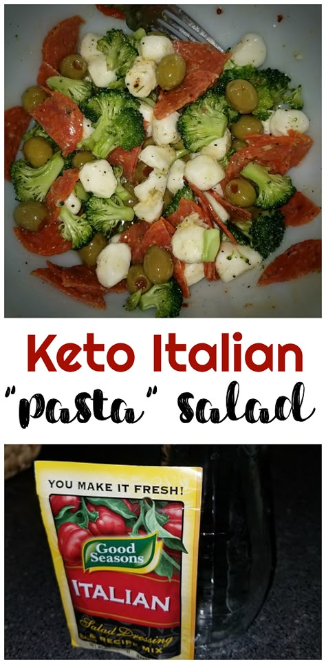 Keto Italian, Italian Pasta Salad, Keto Salads, Keto Sides, Bbq Side, Summer Side Dish, Resep Diet, Low Carb Salad, Low Carb Life