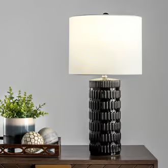 Best Selling Lighting in 2023 | Rugs USA Black Lamp, Trellis Rug, Drum Table, Bedroom Desk, Solid Color Rug, Rug Dining Room, Lamp Lighting, Contemporary Table Lamps, Ceramic Table Lamp