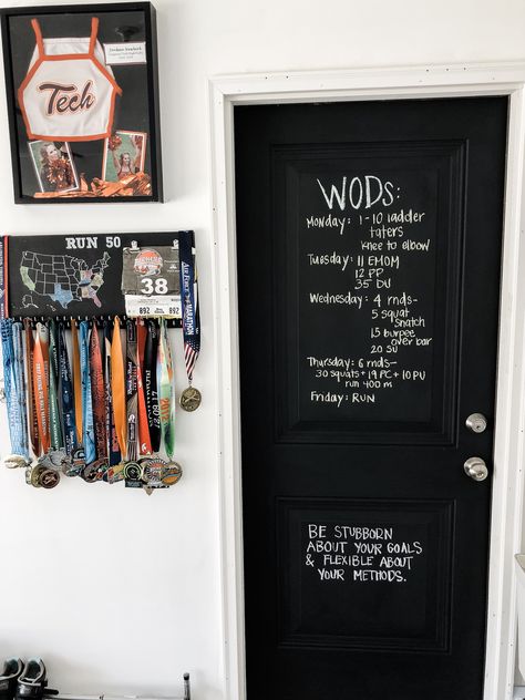 DIY Chalk Paint   Painted Door Chalkboard Paint Door, Chalk Door Ideas, Jordan Jeans, Diy Chalk Paint Recipe, Paint Door, Chalk Paint Recipe, Budget Friendly Diy, Paint Recipe, Painted Door