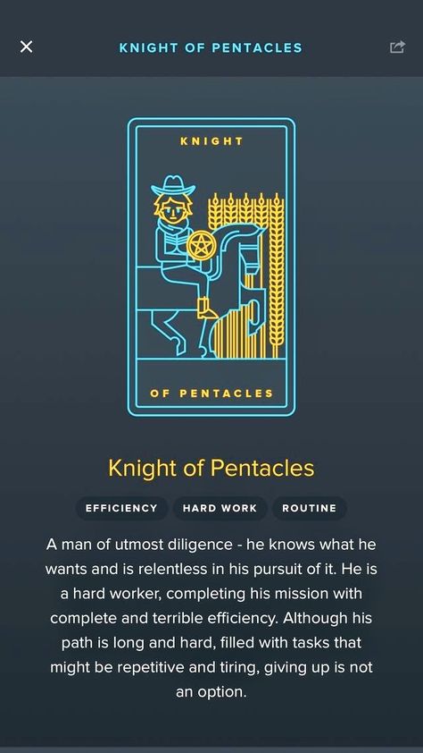 Knight Of Pentacles, Tarot Interpretation, Work Routine, Tarot Astrology, Hard Workers, Astrology Numerology, Minor Arcana, Astrology