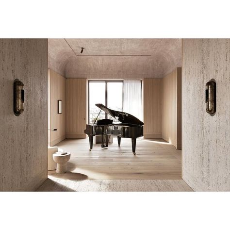 K E R S T E N S on Instagram: "MCW penthouse piano room indulged by daylight and offering amazing cityscape views ___ concept design image" Small Lounge Area, Translucent Fabric, Small Lounge, Custom Light Fixtures, Lay Out, Piano Room, Travertine Stone, Bachelor Of Arts, Vogue Living