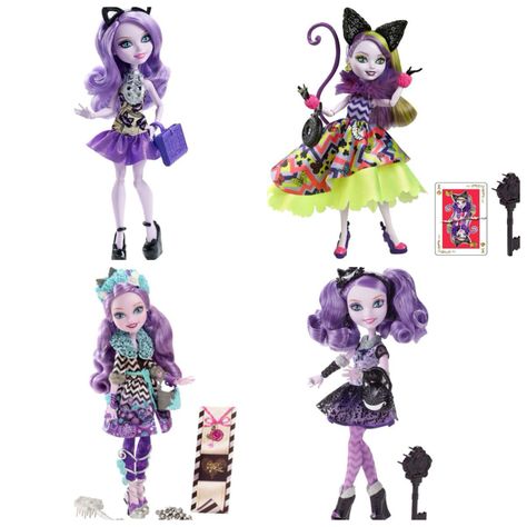 Kitty Cheesier EAH ever after high all her outfits and dolls Everafter High, Eah Dolls, Ever After Dolls, Her Outfits, Witch Outfit, Were All Mad Here, Monster High Dolls, High Art, Childhood Toys