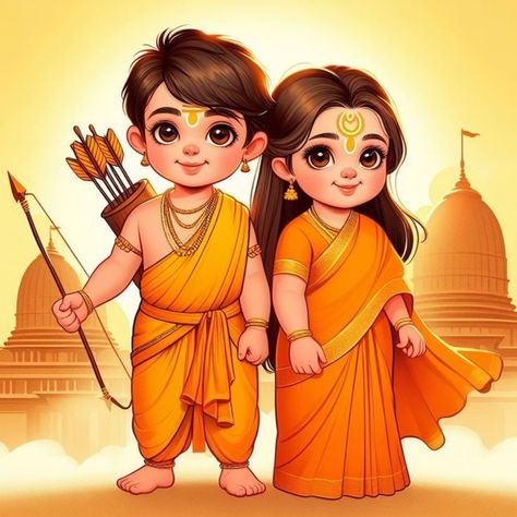 Ram Whatsapp Dp, Prabhu Ram, Pencil Sketches Easy, Mixing Paint Colors, Rama Image, Baby Print Art, Jay Shree Ram, Fabric Painting Techniques, Easy Cartoon Drawings