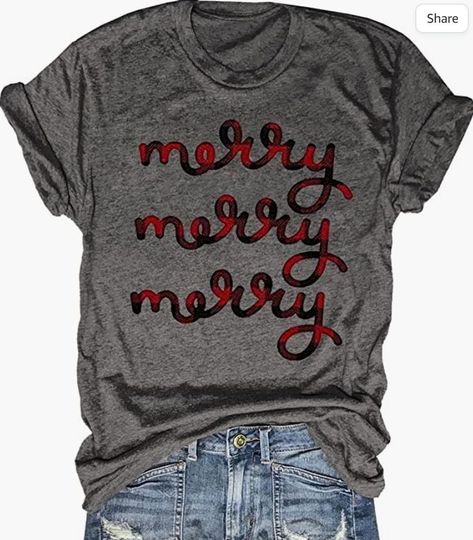 Shirt, Christmas, Holiday, Amazon, Cute, Mom, Gifts, TShirt, Casual, Merry, Graphic Tshirt #afflink Funny Xmas Gifts, T Shirt Womens, Buffalo Plaid Christmas, Funny Christmas Shirts, Holiday Shirt, Graphic Tops, Christmas T Shirt, Plaid Christmas, Holiday Shirts