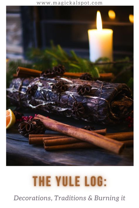 Embrace the magic of Yule with our guide on the Yule Log! Explore the traditions, ways to decorate it, and the significance of burning it during this winter solstice celebration. Perfect for adding warmth and festive spirit to your Yule rituals and understanding its deep-rooted historical significance. 🌲🔥✨ #YuleLogTraditions #WinterSolstice #MagicalCelebrations #YuleDecor #FestiveRituals Yule Log Burning Ritual, Yule Log Tradition, Log Decorations, Yule Traditions, Winter Solstice Celebration, Pagan Yule, Solstice Celebration, Mojo Bags, Yule Log