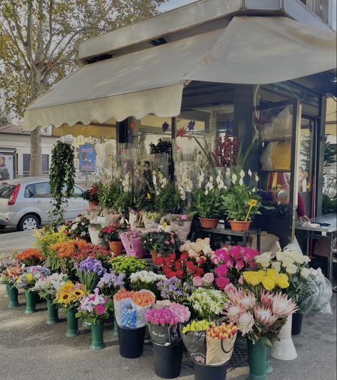 Flowers Shop Aesthetic, New York Flower, Spring In Paris, Plants Aesthetic, Flowers Shop, Flower Store, Florist Shop, Aesthetic Flowers, Nothing But Flowers