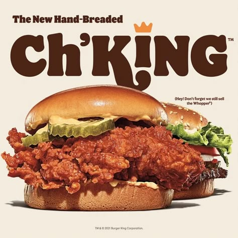 Burger King Chicken Sandwich, Burger Ads, Sandwich Burger, Grilled Chicken Sandwich, Chicken Filet, Spicy Chicken Sandwiches, Food Innovation, Fried Chicken Sandwich, Food Ads