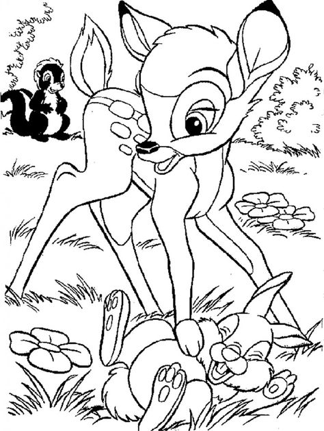 Free Printable Bambi Coloring Pages For Kids Disney Coloring Sheets, Fargelegging For Barn, Owl Coloring Pages, 강아지 그림, Disney Colors, Printable Adult Coloring Pages, Animal Coloring Books, Cartoon Coloring Pages, Disney Coloring Pages