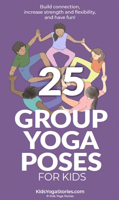 Build connection, increase strength and flexibility, and have fun! Are you ready to include group yoga poses as part of your class, in your studio, or with your family and friends? These fun, engaging, and energizing group yoga poses are meant to inspire and be a guide. Yoga poses for kids often mimic our natural surro Group Yoga Poses, Preschool Yoga, Yoga Poses For Kids, Couples Yoga Poses, Yoga Teaching, Chair Pose Yoga, Partner Yoga Poses, Yoga Poses For Two, Childrens Yoga