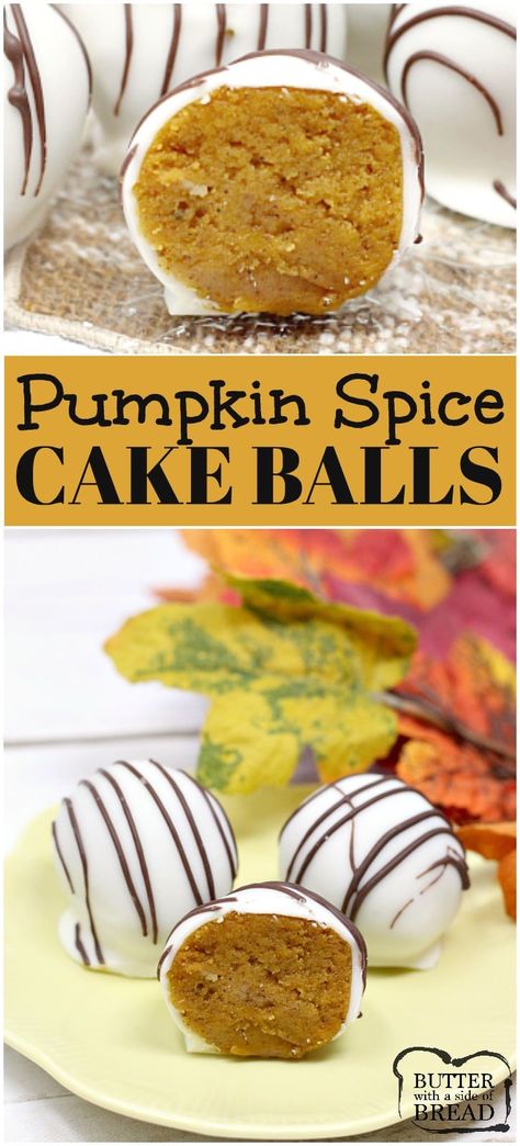 Spice Cake Balls, Pumpkin Spice Cake Balls, Creamy Crock Pot Chicken, Pumpkin Cake Balls, Crock Pot Chicken Recipe, Pumpkin Cake Mix, Healthy Pumpkin Dessert, Pumpkin Cake Pops, Cake Ball Recipes