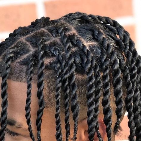 Hair Styles For Men Braids, 2 Strain Twist Men, Different Braid Styles For Men, Two Strand Twist Taper Fade Men, Double Strand Twist Men, Single Twist Braids Men, 1 Strand Twist Men, Twists Mixed Men Hair, Men’s Twists Hairstyles