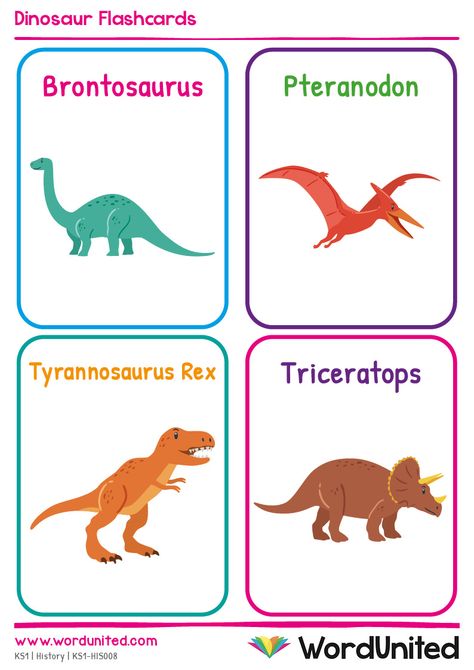 Dinosaur Identification Chart, Dinosaur Names For Kids, Dinosaur Flashcards Free Printable, Dinosaur Flash Cards, Dinosaurs Names And Pictures, Dinosaurs Names, Names Of Dinosaurs, Dinosaur Books For Kids, Dinosaur Names