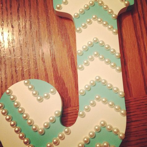 Wooden Letter Ideas, Letters Ideas, Wooden Letters Decorated, The Letter J, Painting Wooden Letters, Initial Wreath, Aqua Paint, Letter Ideas, Letter Decor