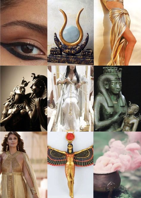 Isis had great healing powers along with her being a magician and a protector. Queen Egypt aesthetic inspiration Ancient Egypt Aesthetic, Egyptian Aesthetic, Starting A New Life, Egyptian Goddess Art, Divine Feminine Goddess, Egypt Concept Art, Egyptian Gold, Egypt Aesthetic, Jasper Hale