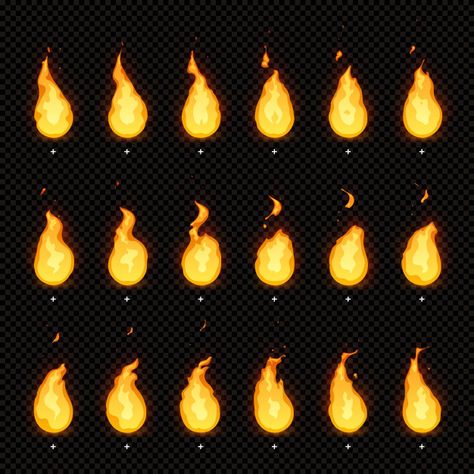 Fire Animation, Learn Animation, Vector Animation, Flash Animation, Flame Tattoos, Fire Flames, Frame By Frame Animation, Fire Art, Free Cartoons