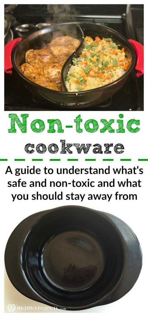 Our bodies absorb everything we put in them and high temperatures are known for breaking down toxic materials. Cooking with non-toxic cookware should be your priority, even more so if you have children. Find out if you're cooking with toxic cookware and learn about the top 5 types you cookware you should be using in your home. #cookware #bestcookware #safecookware #nontoxiccookware #ecofriendlycookware #greencookware #nontoxiccookwarebrands #safecookware #cookwareset Green Cookware, Toxic Cookware, Be Your Priority, Eco Friendly Cookware, Non Toxic Cookware, Toxic Free Living, Safest Cookware, Cleaning Your Colon, Toxic Waste