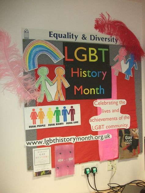 Have you spotted our display in the Friary Learning Centre for LGBT History Month?   Find out more: http://lgbthistorymonth.org.uk/ Lgbtq History Month Bulletin Board, Equality And Diversity, Lgbt Quotes, Lgbt History, Marriage Equality, School Displays, Ra Ideas, Heritage Month, Social Activities