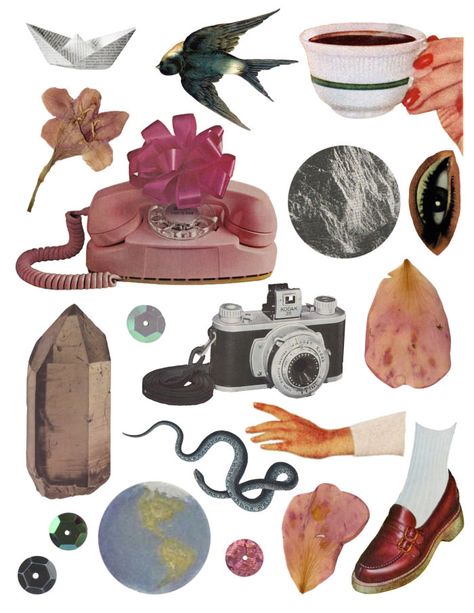 Digital Collage Art, Collage Art Projects, Magazine Collage, Collage Kit, Collage Illustration, Vintage Collage, Arte Sketchbook, Collage Design, Arte Inspo