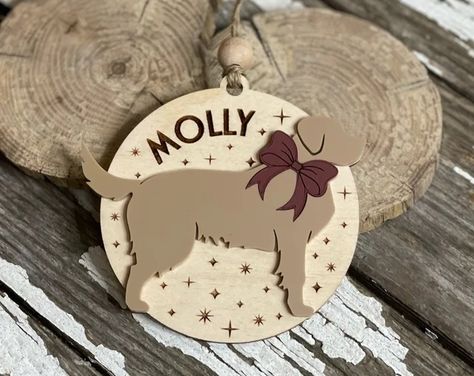 Adoption Loss, Labradoodle Dog, Travel Keepsakes, Custom Christmas Ornaments, Custom Ornament, Labradoodle, Pet Loss, Dog Owner, Wood Ornaments