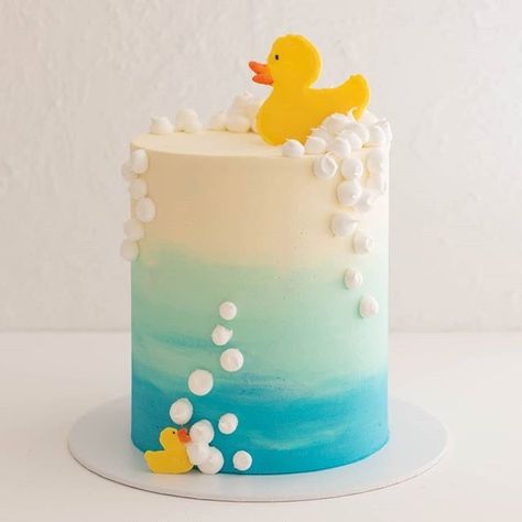 Rubber Ducky Cake Ideas, Ducky Themed Birthday Party, Rubber Ducky Smash Cake, Rubber Duck Cake Ideas, Rubber Duckie Cake, Rubber Ducky Birthday Cake, Duck Theme Baby Shower Ideas, Duck Themed 2nd Birthday Party, Duck Theme Birthday Party