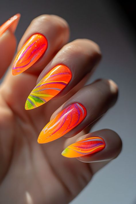 summer nails designs, nails acrylic, summer nails vacation, elegant nails, summer nails colors, cute summer nails, summer nails inspo, summer nails aesthetic, summer nails long, summer nails hawaii, nails design, summer nails xl, summer nails 2024, nail designs, beach nails, summer nails with flowers, summer nails 3d, nails summer, summer nail color, summer nails unique, summer nails gel, summer nails inspo 2024, summer nail inspo, hawaiian nails, summer nails 2024 color trends Neon Almond Nails Summer, Orange Hawaiian Nails, Summer Nails Hawaii, Nails Long Summer, Nail Designs Beach, Elegant Nails Summer, Summer Nails With Flowers, Nails Aesthetic Summer, Unique Summer Nails