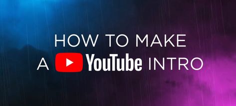 How to make a YouTube video intro for FREE | Beginner Guide Youtube Intro Template Free, Youtube Intro Template, Youtube Video Intro, Youtube Intros, Grow Youtube, Youtube Creator, Start Youtube Channel, Disney Travel Agents, Intro Template