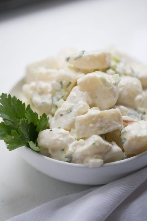 Potato Salad Recipe No Egg, Party Salad, American Potato Salad, Mayonnaise Dressing, Potato Salad Mustard, Healthy Breakfast Bowl, Best Potato Salad Recipe, Homemade Potato Salads, Easy Macaroni Salad