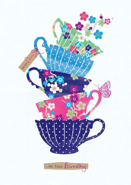 Advocate Art, Pola Sulam, Tea Art, Time For Tea, Cups And Saucers, Food Illustrations, الرسومات اللطيفة, Cute Illustration, Tea Lover