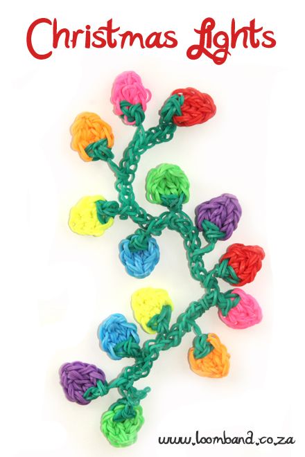 Loom Band Ideas, Rainbow Looms, Christmas Loom Bracelets, Christmas Rainbow Loom, Rainbow Loom Christmas Bracelets, Rainbow Loom Fall Bracelets, Rainbow Loom Christmas, Loomigurumi Patterns Rubber Bands, Rubber Band Bracelet Tutorial With Loom Crochet Hooks