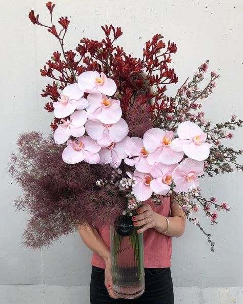 Smoke bush wedding inspiration, smoke bush wedding ideas, smoke bush bridal bouquet | One Fab Day Bush Wedding, Kangaroo Paw, Colourful Flowers, White Bridal Bouquet, Pink Wedding Flowers, Wedding Flower Inspiration, Phalaenopsis Orchid, Floral Arrangements Wedding, Tree Wedding