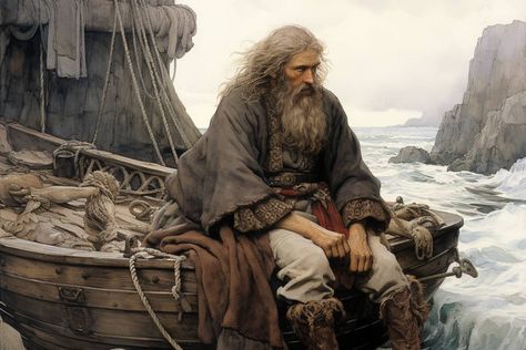 Grímur Kamban: The story of the Faroe Islands' first Norse settler | The Viking Herald Icelandic Artists, A Single Man, Kingdom Of Denmark, Early Explorers, Norse Myth, Viking Life, Human Settlement, Ancient Maps, Viking Ship