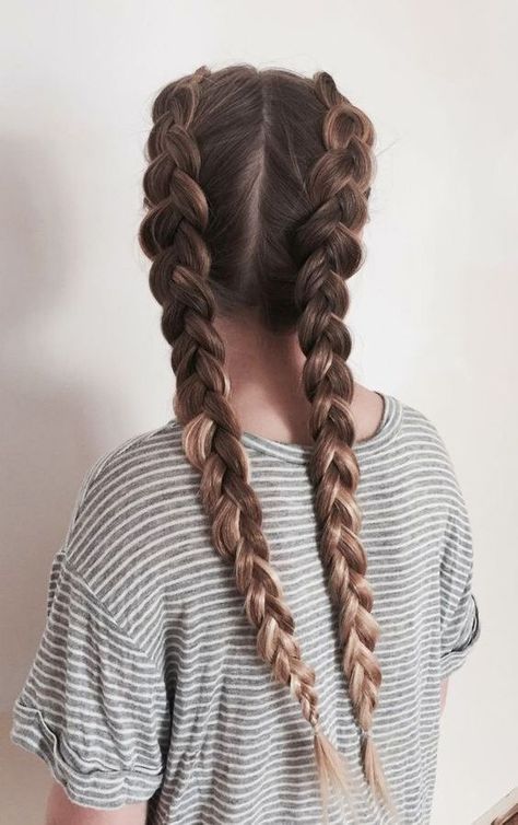 You’ve spent time and effort (or your stylist has) to create gorgeous braid hairstyles. However, you might wonder Double Dutch Braids, Braids French, Toddler Braids, Braids Step By Step, Half Updo Hairstyles, Double Dutch Braid, Braiding Your Own Hair, Lazy Hairstyles, Dutch Braids